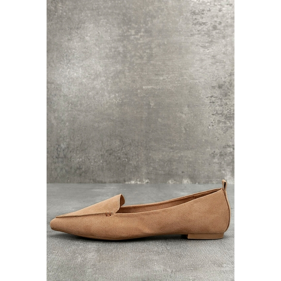 NEW Lulu's Emmy Camel OR Leopard Suede Loafers - Picture 13 of 14